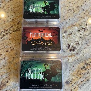 Witch City Wicks Pumpkinhead & Sleepy Hollow Wax Melts - New, Halloween, Salem